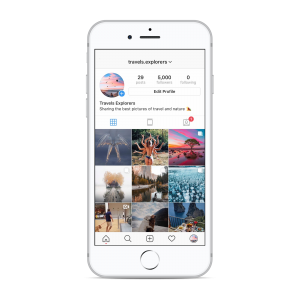 5k travel Instagram account