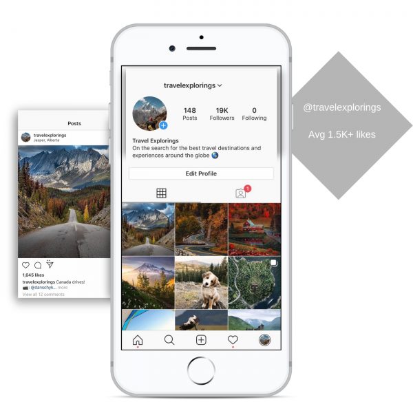 19k travel instagram account for sale