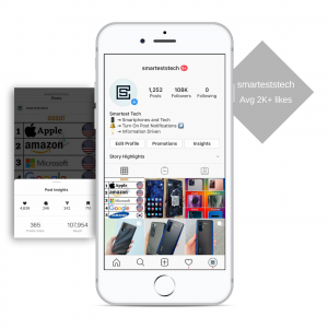 100k smartphone tech instagram account for sale